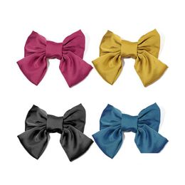 Hair Clips Barrettes Women Fashion Cute Butterfly Sweet Girls Candy Color Hairclip Bb Clip Hairpin Charm Accessories Party Jewelry Dhmce