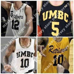 Basketball Nik1 NCAA UMBC Retrievers Basketball Jersey 5 Jack Schwietz 11 R.J. Eytle-Rock 12 Horvath 13 Joe Sherburne 15 Jose Placer Custom