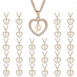 Pendant Necklaces Eun Ho Womens Jewellery Name Initials Heart Necklace 26 Letters Zircon Love Gifts The First Letter Accessories