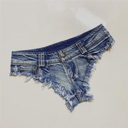 Women's Shorts S-XXL Summer Sexy Low Waist Denim Cotton BIkini Bottom Beach Jeans Female ClubwearWomen's