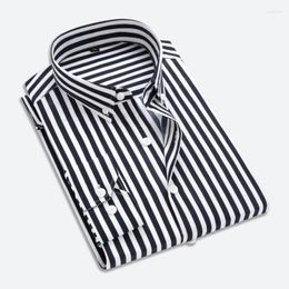 Men's Casual Shirts Shirt Men 2023 Clothes Striped Long Sleeves Mens Dress Camisa Masculina Spring Summer Brand Male Tops 5XL