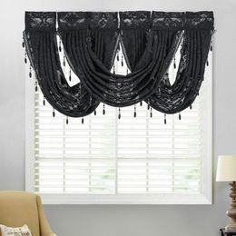 Curtain Solid Colour Lace Design Kitchen Short For The Bedroom Living Room Outdoor Valance Drape Home Decor