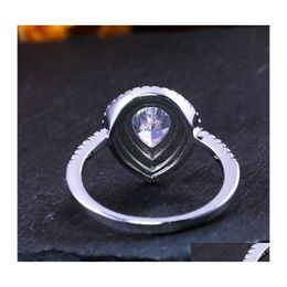 Wedding Rings Size 610 Engagement For Women 925 Stearling Sier Drop Water White Cz Diamond Gemstoneswomen Bridal Ring 1285 B3 Delive Dhfbf