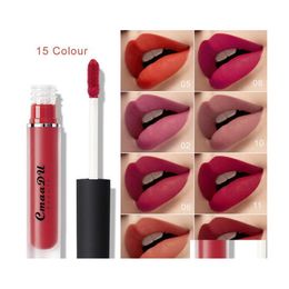 Lip Gloss Cmaadu Beauty Veet Matte Lipstick Lips Brilliant Natural Makeup Matt Liquid Lipgloss Drop Delivery Health Dhh7H