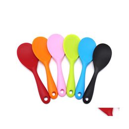 Cooking Utensils High Quality Nostick Paddle Sile Rice Shovel Spoon Server Scoop Ladle Baking Tool Kitchen Drop Delivery Home Garden Dhykn