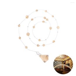 Curtain Crystal Clear Beads String Shining Diamond Tassel Pendant For Home Living Room Bedroom Window Door Wedding Club Pa