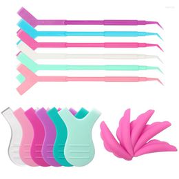 False Eyelashes Eye Lash Extension Y Brushes Makeup Perm Eyelash Wand Lifting Kit 10pcs/set Silicone Pads