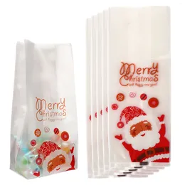 Gift Wrap Christmas Candy Treat Cellophanegoodie Cookiepouches Biscuit Favor Packaging Kids Wrappers Santa Claus Thanksgiving