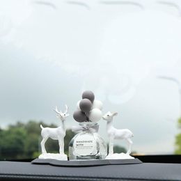 Interior Decorations Creative Auto Dashboard Decoration Environmental Gypsum Deer Romantic Balloons Universal Attractive Car Ornament