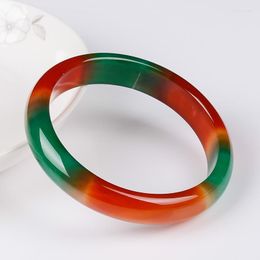 Bangle Certified Jade Bangles Natural Colourful Agate Bracelet Women Fine Jewellery Accessories Genuine Coloured Jades Ladies Gifts