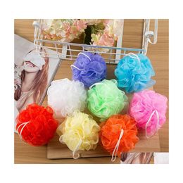 Bath Brushes Sponges Scrubbers 30 Gramme Shower Sponge Mesh Pouffe Nylon Loofahs Small Ball Drop Delivery Home Garden Bathroom Accesso Dhi8O