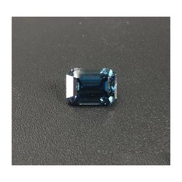 Other Royal Blue Colour Vvs1 Emerald Cut Moissanite Loose Stones Certified Gra Synthesis Gemstone For Diy Jewellery Makingother Drop Del Dhxdz