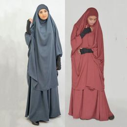 Ethnic Clothing Eid Abayas For Women Dubai Abaya Turkey Muslim Hijab Dress Prayer Clothes Islam Caftan Kaftan Hooded Robe Khimar Jilbab Niqa