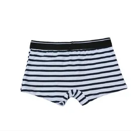 Underpants Stripe Male Boxer Briefs Combed Cotton Shorts Fashion Sexy Underwear