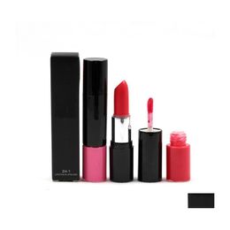 Lipstick 2 In 1 And Lipgloss Makeup Rouge A Levre Nutritious Easy To Wear 10 Colour Lips Beauty Drop Delivery Health Dh5Ma