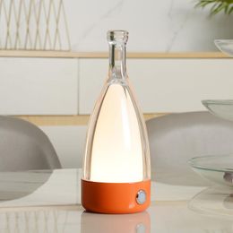 Table Lamps El Bar Bottle Design Indoor Decoration Night Light Wine Rechargeable Led Lamp With Usb Charging PortTable