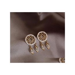 Dangle Chandelier Fashion Jewellery S925 Sier Post Earrings Dreamcatcher Stud Drop Delivery Dhqhw