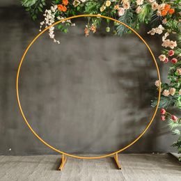 Party Decoration Metal Wedding Garden Arch Circle Balloon Frame Round Backdrop Stand For Birthday Anniversary