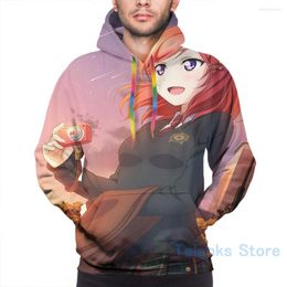 Men's Hoodies Mens Sweatshirt For Women Funny Love Live! School Idol Project - Stargazing Print Casual Hoodie Streatwear