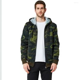 Men's Hoodies Autumn And Winter Camouflage Sportswear Man Fashion European American Hooded Casual Clothing Zip Up Hoodie