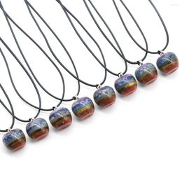 Pendant Necklaces Natural Stone Colourful Gemstone Exquisite Charms For Jewellery Making Diy Bracelet Necklace Earrings Accessories