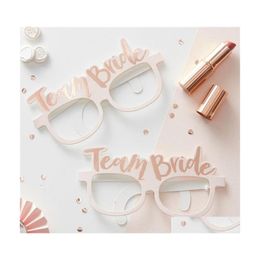 Other Event Party Supplies 10Pcs/Lot Paper Glasses Wedding Decoration Bridal Shower Bride To Be Girl Hen Drop Delivery Home Garden Dhrqr
