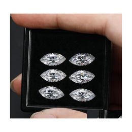 Other Real Geometric D Colour Vvs Marquise Moissanite Loose Stones For Diy Jewellery 100 Pass Diamond Gra Gemstoneother Otherother Drop Dhwmx