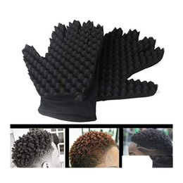 Hair Brushes Curls Coil Magic Tool Wave Barber Brush Sponge Gloves For Dreads Afro Locs Twist Curl Tools Drop Delivery Products Care Dhlvu