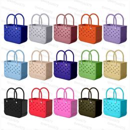 Totes Rubber Beach Bags EVA with Hole Waterproof Sandproof Durable Open Silicone Tote Bag for Outdoor Beach Pool Sports 102722H