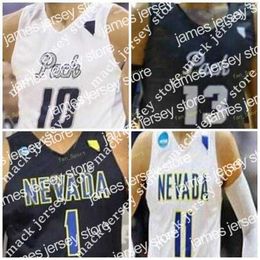 Basketball Nik1 NCAA Nevada Wolf Pack Basketball Jersey 10 Caleb Martin 11 Cody Martin 12 JoJo Anderson 14 Lindsey Drew Custom Stitched