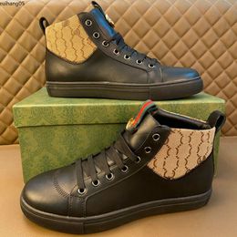 Luxury designer sneakers mens Shoes genuine High-end leather classic Made of cowhide High mercerized canvas mkjkk05454