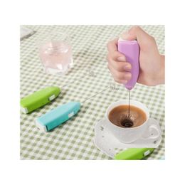 Egg Tools Kitchen Drinks Milk Frother Foamer For Home Accessories Beater Mini Stainless Steel Handle Cooking Gadget Drop Delivery Ga Dhvhe