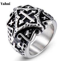 Band Rings Classic Retro Fashion Stainless Steel Ring Men's Titanium Type Jewelry Gift Clothing Accessories