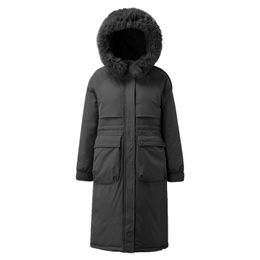 Women's Down & Parkas Winter Jacket Women Hooded Warm Coat Outwear Loose Fur Collar Lined Trench Thick Overcoat Parker Jackets FemaleWomen's