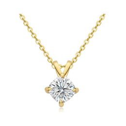 Other Trendy 925 Sterling Sier 1Ct D Color Vvs1 Cushion Cut Moissanite Necklace For Women Jewelry Pass Diamond With Gra Giftother Dr Dhmjq