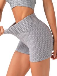 Women's Shorts YRRETY Women Sport Summer Yoga Clothing Gym Wear High Waist Hip Push Up Ladies Fitness Seamless Black Tight Sportswear