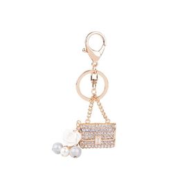 Key Rings Cute Crystal Car Metal Bag Shape Varied Fashion Charm Accessories Rhinestones Lovely Keychain Drop Delivery Jewelry Oteyx