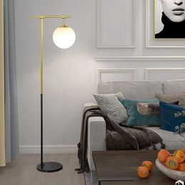 Floor Lamps Sofa LED Lamp Nordic Minimalist Modern Living Room Coffee Table Next To The Round Glass Ball Study Bedroom