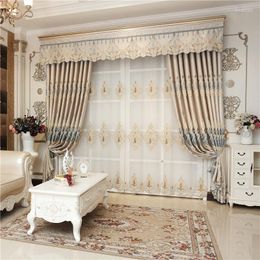 Curtain Customized Royal Villa Luxury European And American Full Blackout Curtains For Living Room Bedroom Kitchen El High Quality