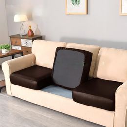Chair Covers 2023 Waterproof PU Funiture Protector Sofa Cushion Cover Corner Seat Slipcover Elastic Solid Colour Couch