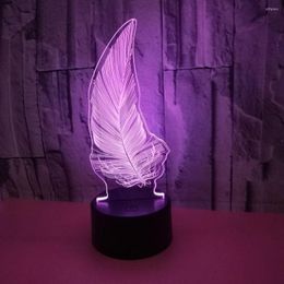 Table Lamps Colourful Creative Visual Usb 3d Nightlight CreativeStereo Desktop Lighting Lamp Christmas Gift Children's Toys Desk