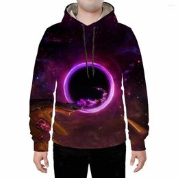 Men's Hoodies Amazon 2023 Galaxy Sky Crossing 3D Printed Hooded Coat For Men And Women