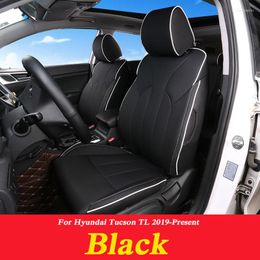 Car Seat Covers Styling Leather 4 Seasons For Tucson TL 2023-Present Auto Cover Cushion Internal Accessories