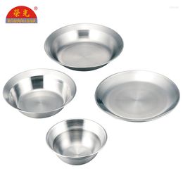 Bowls Outdoor Dishes 4 Piece Set Stainless Steel Bowl Dish Barbecue Buffet