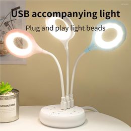 Table Lamps Reading Lamp Lightweight LED Angle Adjustable Desk Light Ring-shaped Laptop Lights Bedroom Study Computer