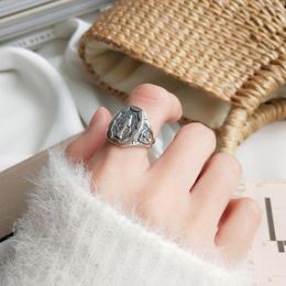 Cluster Rings SHANICE S925 Silver Retro Thai Maria Ring Simple Fashion Vintage Design Wild For Women Charms Temperament Jewelry