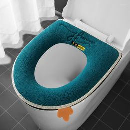 Toilet Seat Covers Waterproof With Handle For Household Use Thickened Zipper Cover Warm Cushion