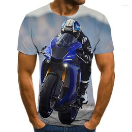 Men's T Shirts 2023 Graphic T-shirt Racer 3D Punk Style Man Summer Fashion Top Motorcycle Plus Size Streetwear