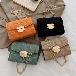 Duffel Bags Solid Color Shoulder Messenger Women Handbags Totes Fashion Casual Woolen Crossbody Clutch