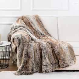 Blankets Croker Horse Dear Blanket 60x80'' Inches Throw - Faux Artificial Fur Warm Thickened Breathable And Soft For Gift